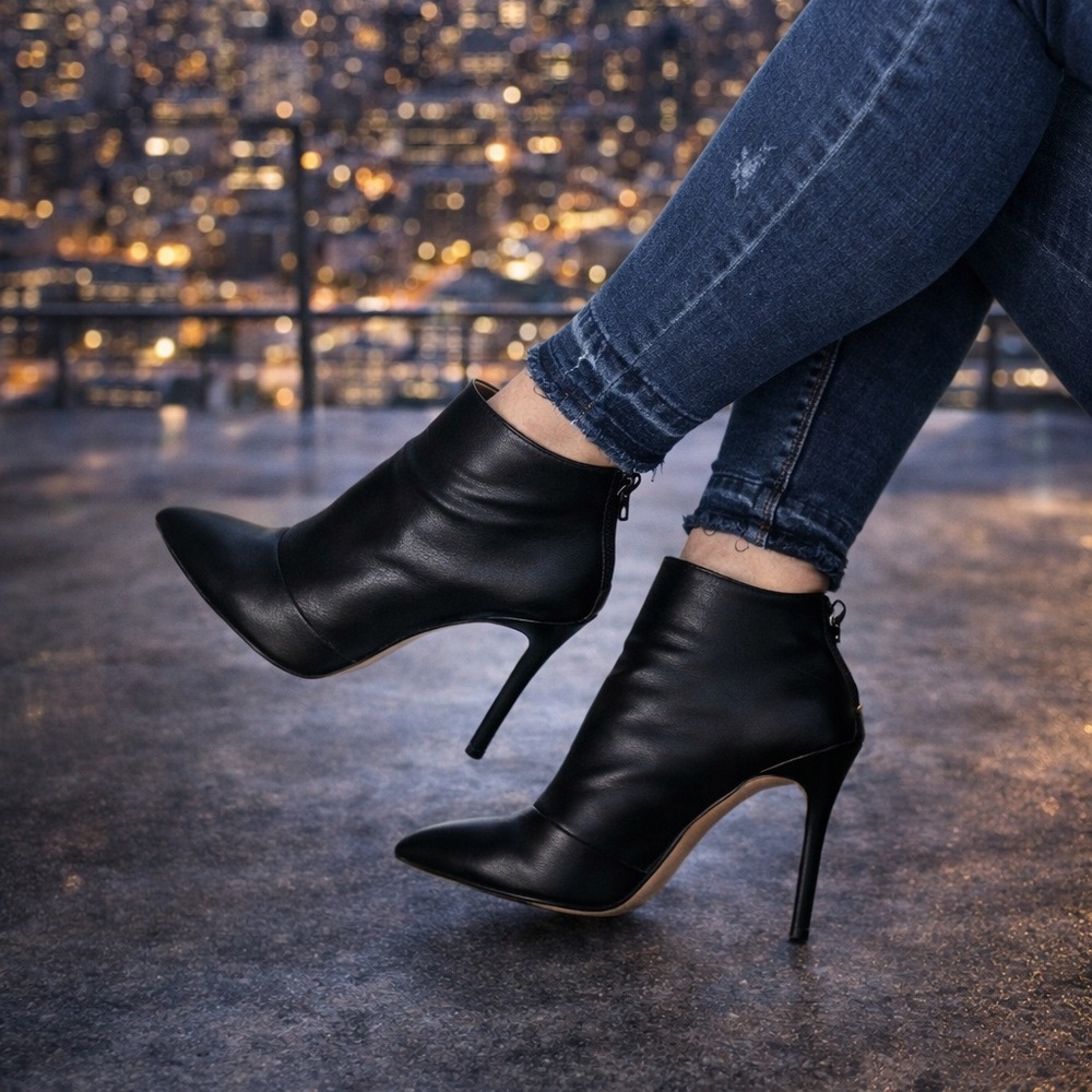 MM July Black Stiletto Booties, EU size 40, US size 9, good used condition! - Picture 5 of 14